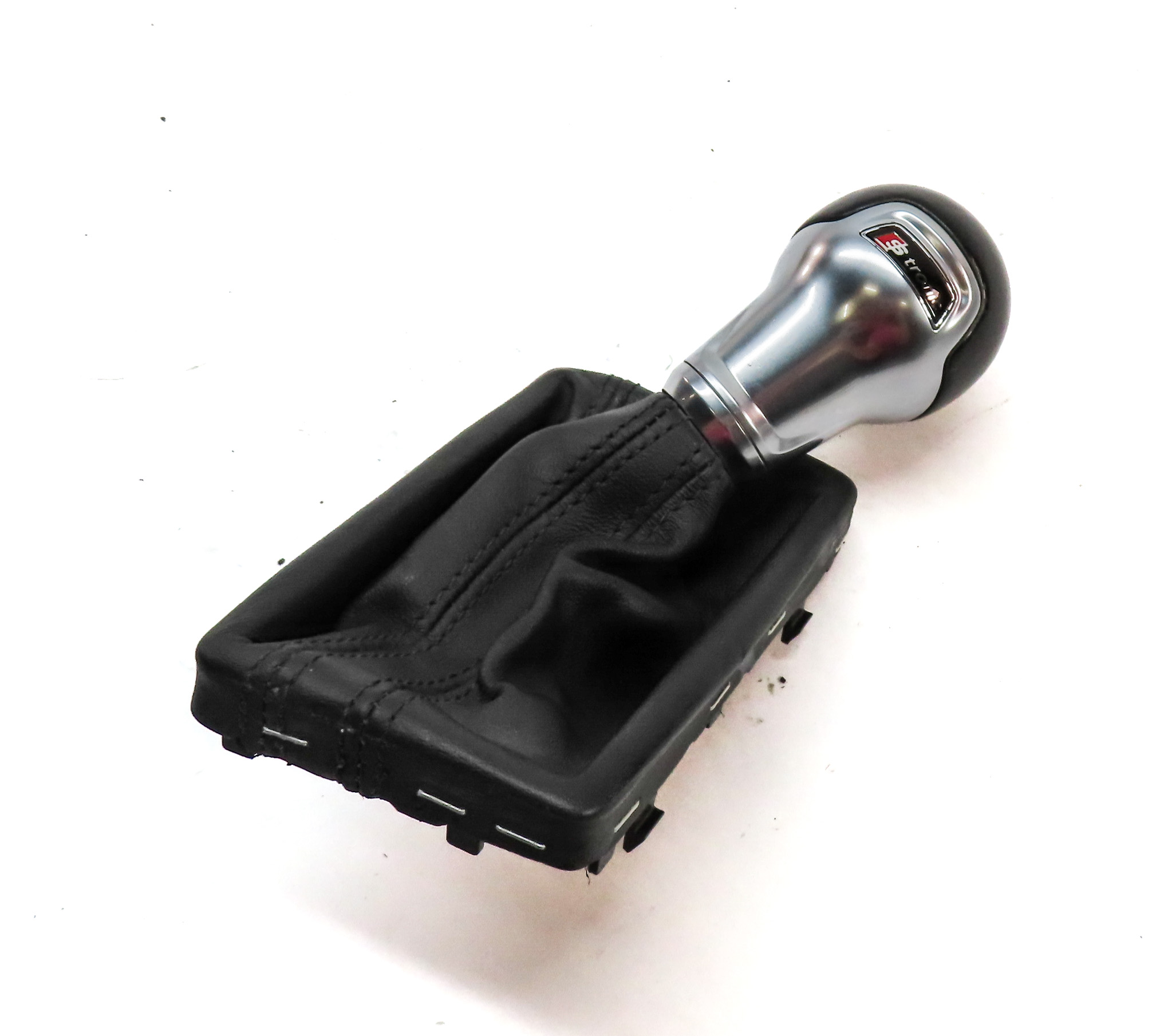 15 AUDI A3 (8V) AUTOMATIC TRANSMISSION SHIFT SHIFTER HANDLE KNOB w/ BOOT (BLACK) — exact item pictured